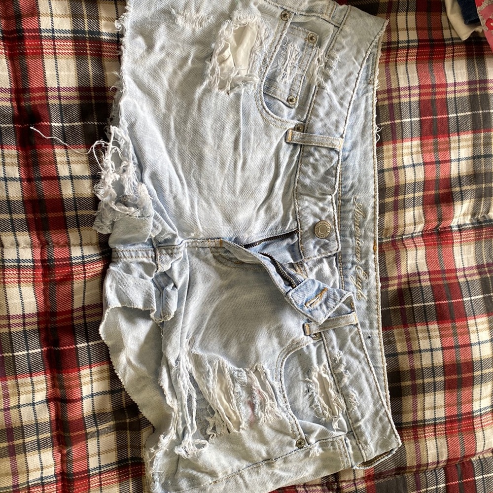 AE jean ripped shorts
